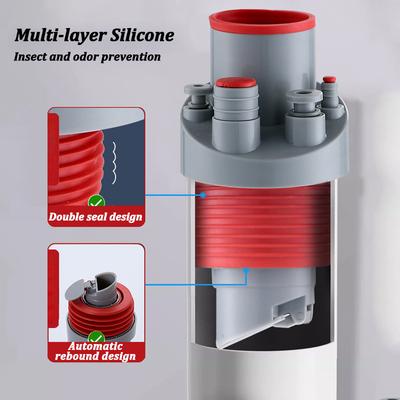 Kitchen Pipe Drainpipe Connector Five-in-One Dishwasher Sink Sewer Odor-Proof Insec Joint Water Purifier Front Filter Connector