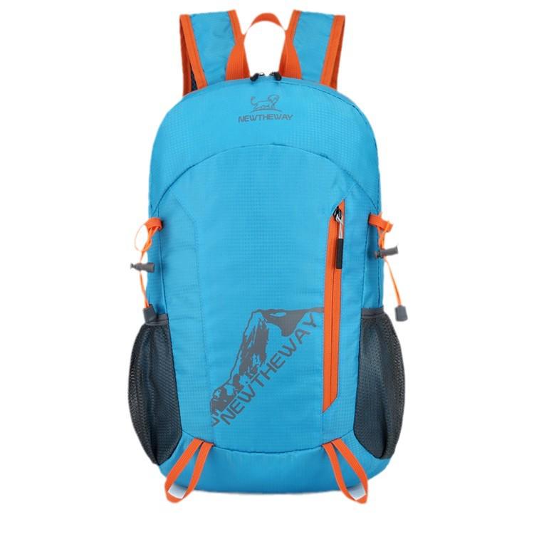New Style Foldable Lightweight Outdoor Sports Mountaineering Water-Repellent Backpack with Logo Print