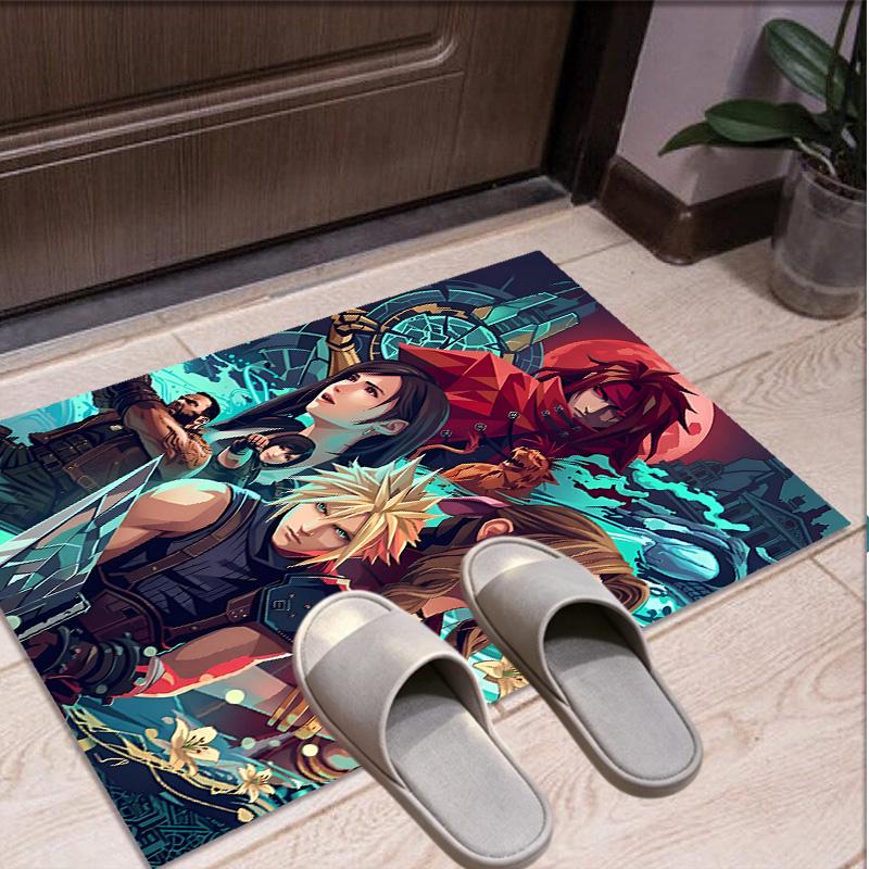 Final Fantasy Pattern Rug, Indoor/Outdoor Mat, for Picnic, Gameroom, Bedroom, Office, Living Room, Home Decor Carpet, Birthday Gift