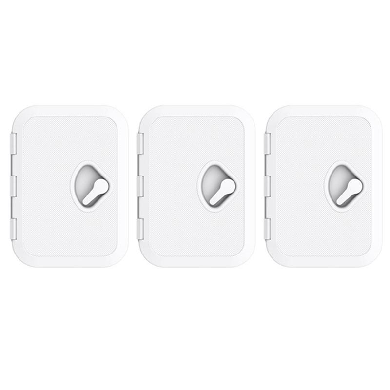 3Pcs 270 X 375Mm Plastic Anti Aging Ultraviolet White Deck Marine Hatch Boat Hatches pection Yacht Cover RV белый