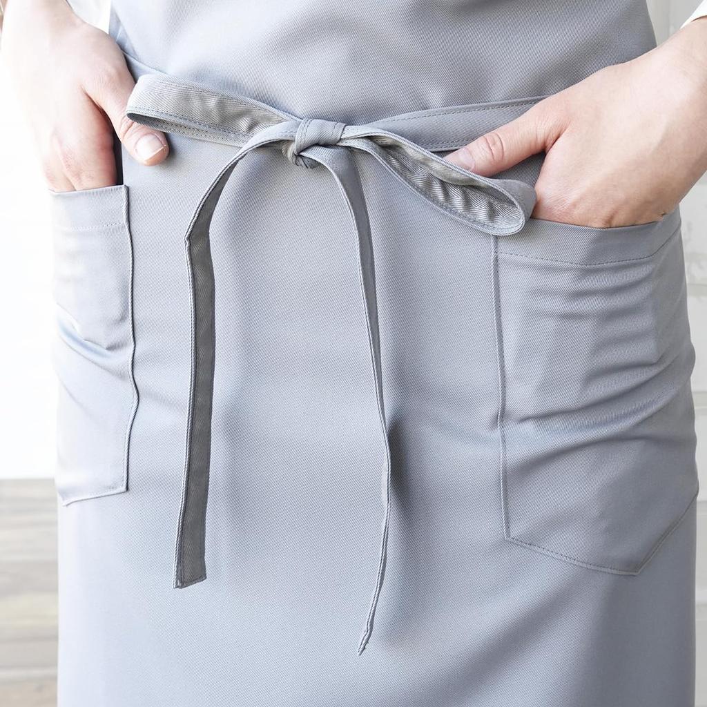 Seven Uniform Chest Apron CT2363, Unisex, Anti-Static, Black, One Size Fits Most, Suitable for Restaurants