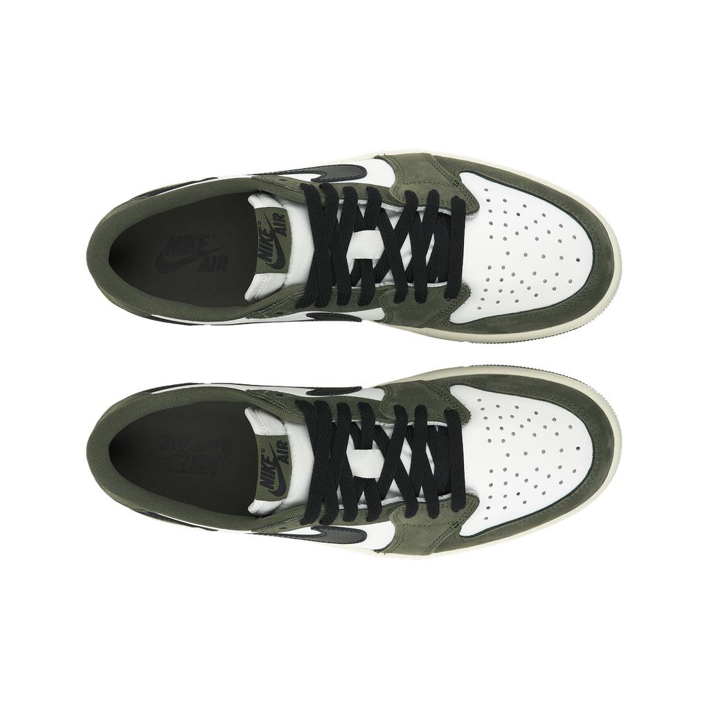 Baskets Homme Air Jordan 1 Retro Low OG Olive Moyenne Marron Noir-Summit-Blanc-Voile HQ6998-200