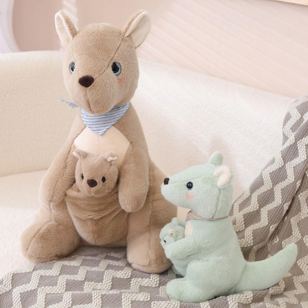 Kangaroo Australia Kangaroo Doll PP Cotton Kangaroo Soft Kids Stuffed Toy  Kids Playing Supplies