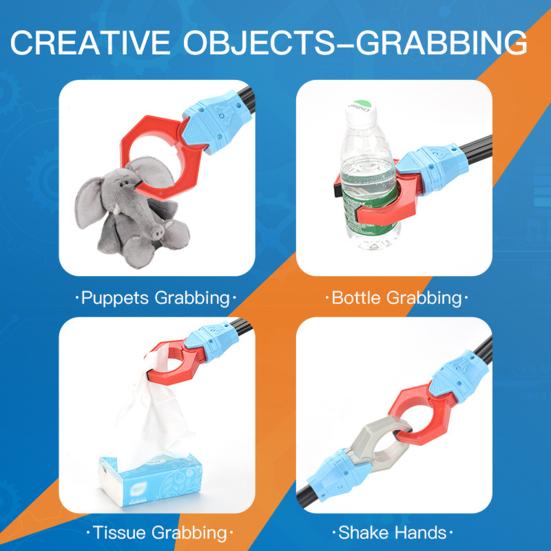 Kids Five-Claw Robotic Arm Toy for Fun And Learning Educational Creative Manipulator Robot Claw Develop Fine Motor Skills Hand-Eye Coordination
