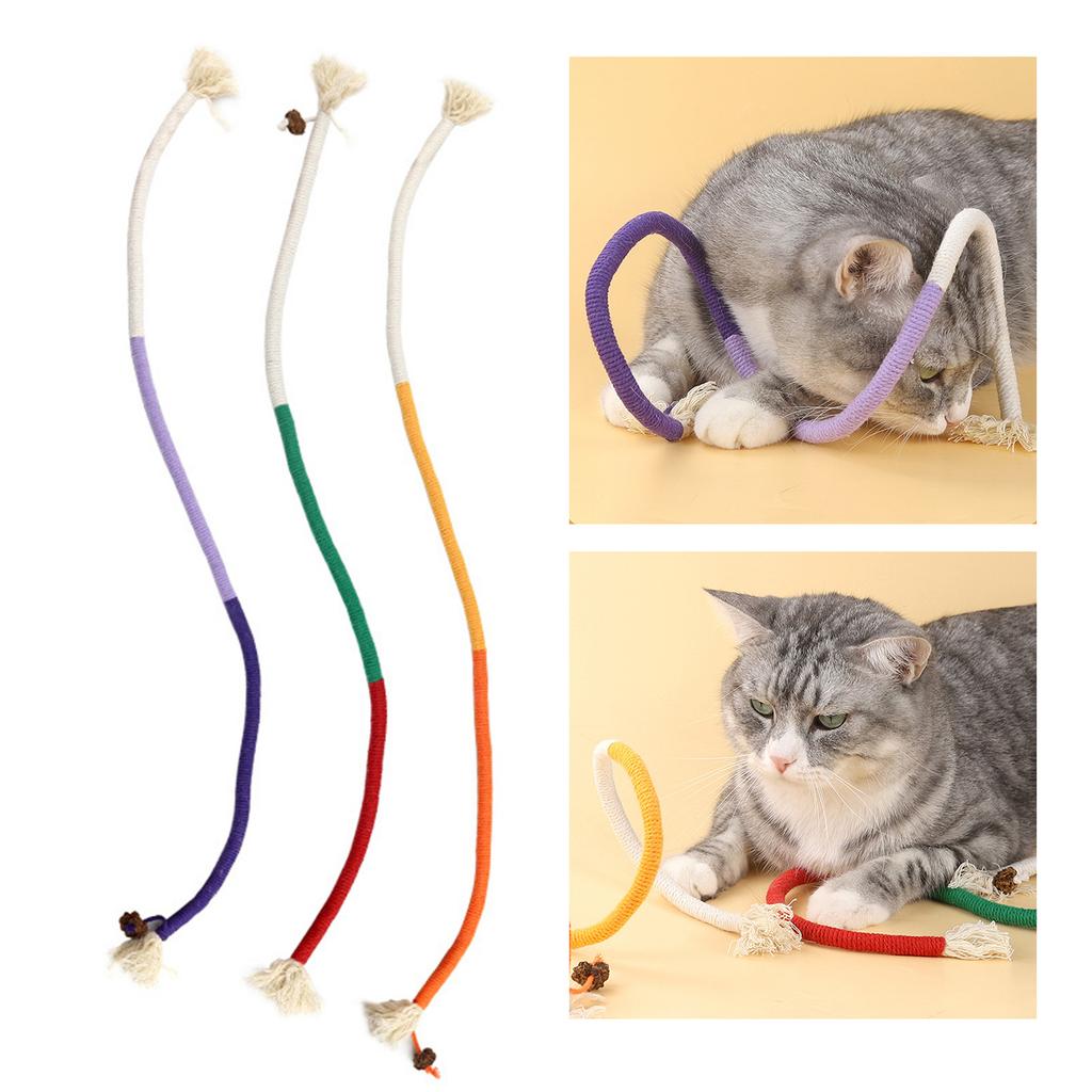Cotton Rope Cats Scratching Toy Puppies Oral Multiple Color Cats Accessories Small Medium-Sized Cats Interactive Toy
