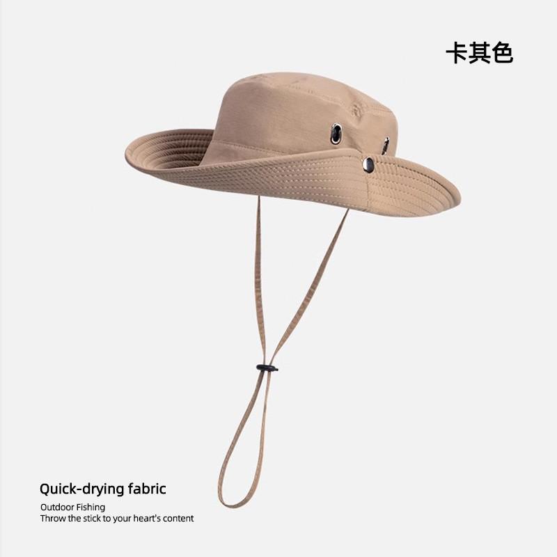 

Versatile And Stylish Unisex Wide Brim Sun Protection Hat For Outdoor Activities Camping Fishing In Various Colors Adjustab With хакі