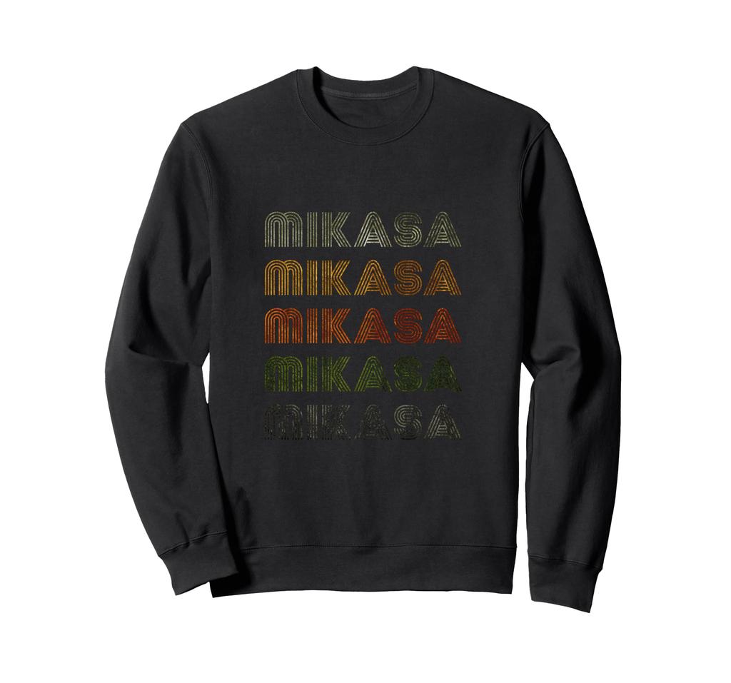 Love Heart Mikasa T-Shirt, Grunge Vintage Style, Black, Mikasa Sweatshirt