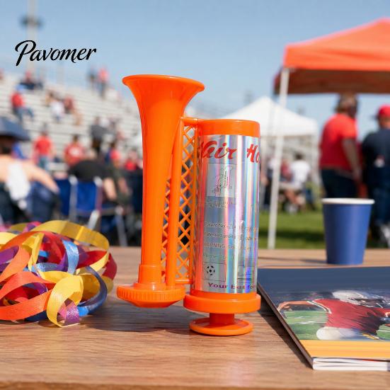 Long-lasting Sound Horn Hand Pump Air for Sports Games, Cheering Noise Maker Hard PP Material Stadium, Portable Push Speaker Soccer Fan Party Handheld