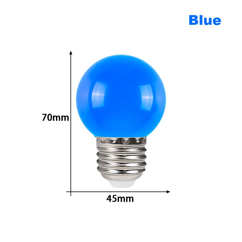 10 stk LED-pære E27 LED-lampe 3W 1W AC 220V Lyspære Kald Varm Hvit Mer Farge Lampada LED Spotlys Bombilla Hjemmedekor Liten Lyspære