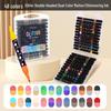 Double-Ended Glitter Marker Pen: Soft-Tip Watercolor Pen for Journaling & Painting, Non-Toxic & Washable, Ideal for Kids