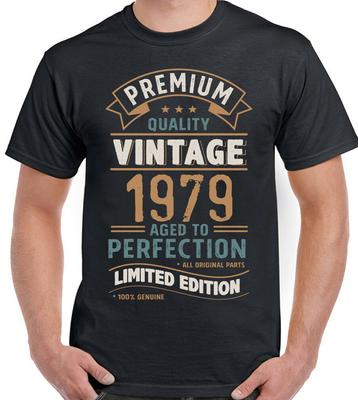 47th Birthday T-Shirt Mens 1979 Funny Vintage Year Limited Edition 47 Year Old