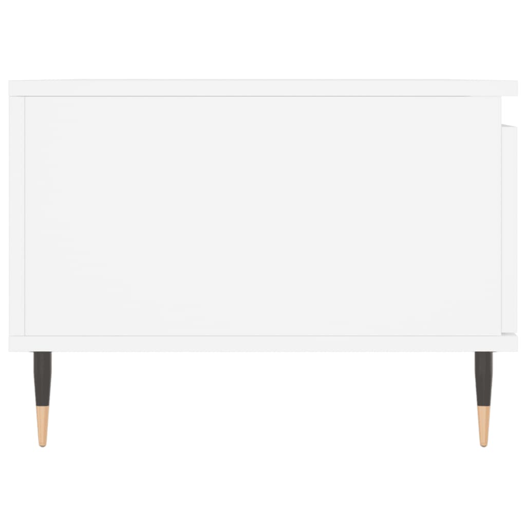  Stolik kawowy, biały 90x50x36,5 cm, materiał drewnopochodny