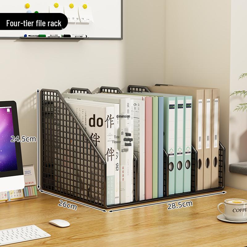 Multi-Layer Desktop File Organizer & Storage Rack