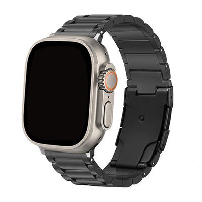 Tytanowy metalowy pasek do paska do Apple Watch 44mm 45mm 40mm 41mm 42mm 38mm bransoletka z ogniwami iWatch seria SE 6 5 4 7 8 ultra band 49mm
