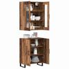 Highboard 2 pcs Reclaimed Wood Effect Particleboard