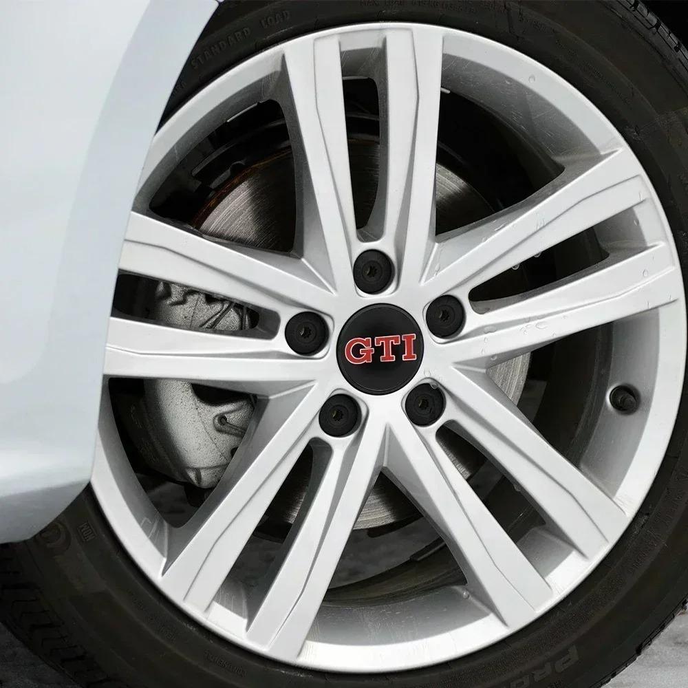 4Pcs 56/65/66mm Car Wheel Center Hub Caps Badge UOriginal Hubcaps For Volkswagen VW R GTI Golf 5 7 Caddy Passat B6 Tiguan Polo