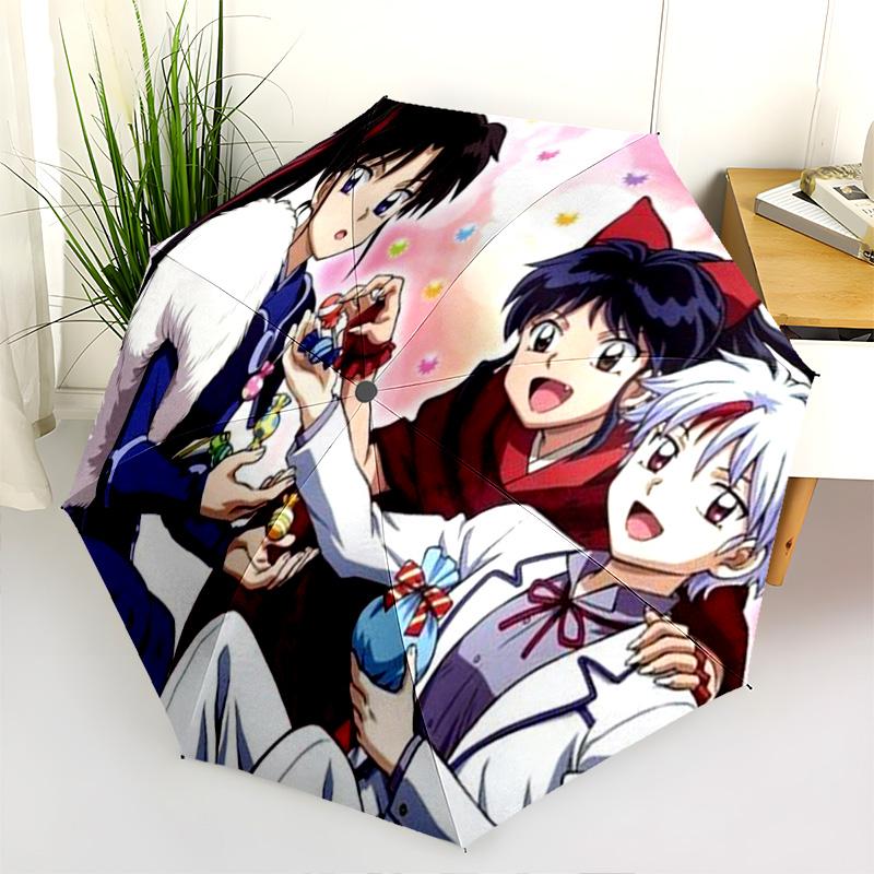 Inuyasha Automatic Umbrella - Suitable Travel Outdoor Portable Umbrella Birthday Gift Daily Essentials