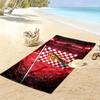 Union Crest Print Beach Towel, Large Soft Quick Dry Towel for Beach Camping Swimming