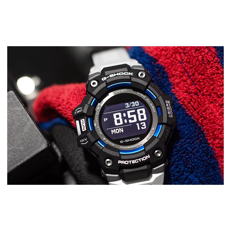 Casio G-SQUAD series G-SHOCK series GPS positioning pedometer intelligent training tracking LED light quartz movement Japanese GBD-100-1A7PR-person