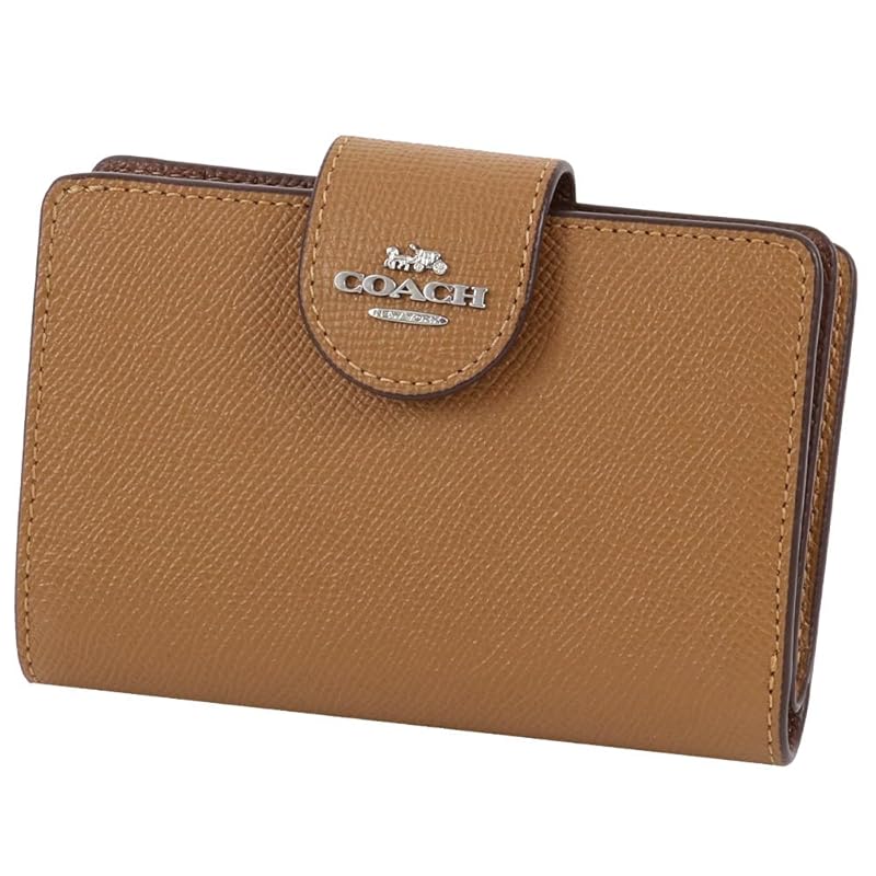 

[coach] wallet bifold wallet 6390 SVQD leather leather outlet ladies wallet light saddle [product]