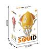 Electric Dancing Squid Toy, Crawling Dancing Automatic Obstacle Avoidance Octopus Sensor Toy With Led Lights & Music