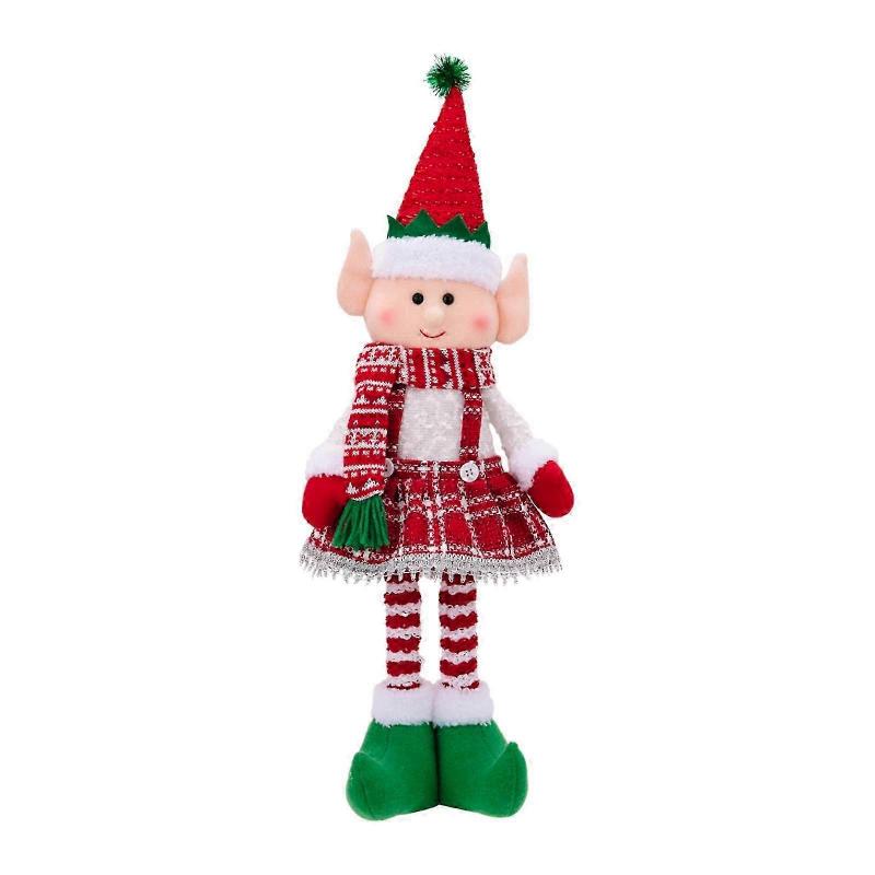 

Christmas Doll Decoration Christmas Figure Standing Doll красный