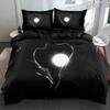 3D Creative Romantic and Beautiful Bedding Couple Down Duvet Cover Pillowcase 2/3pc King Queen Bed Cover Set Home Textile Gift
