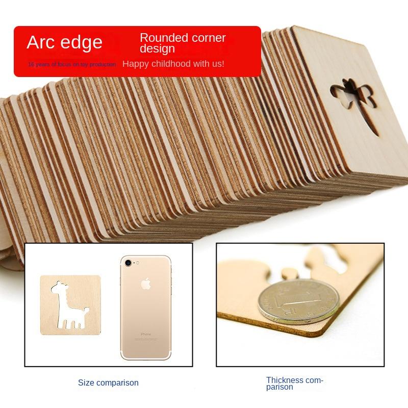 Montessori 20Pcs Kids Drawing Toys Wooden Diy Painting Template Stencils Learning Educational Toys For Children Wooden Toy Gift
