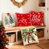 40/45/50cm Merry Christmas Theme Cushions Pillowcase Polyester Cushion Cover Throw Pillow Pillowcover Home Car Sofa Decor