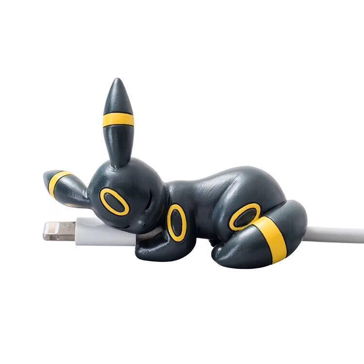 Pokémon Pikachu Eevee Squirtle Karakter Datakabel Beschermer Mode Cartoon Karakter USB Oplaadkabel Bijt Beschermer Speelgoed