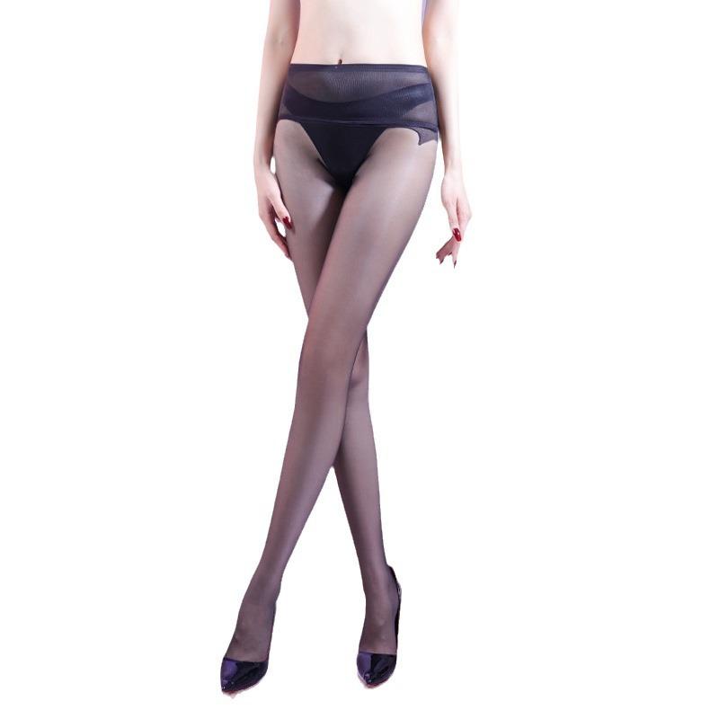 Women Stockings High Waist Seamless 0.01 Pantyhose Ultra-Thin Silky Mesh Transparent Open Crotch Sockings Night Club Wear