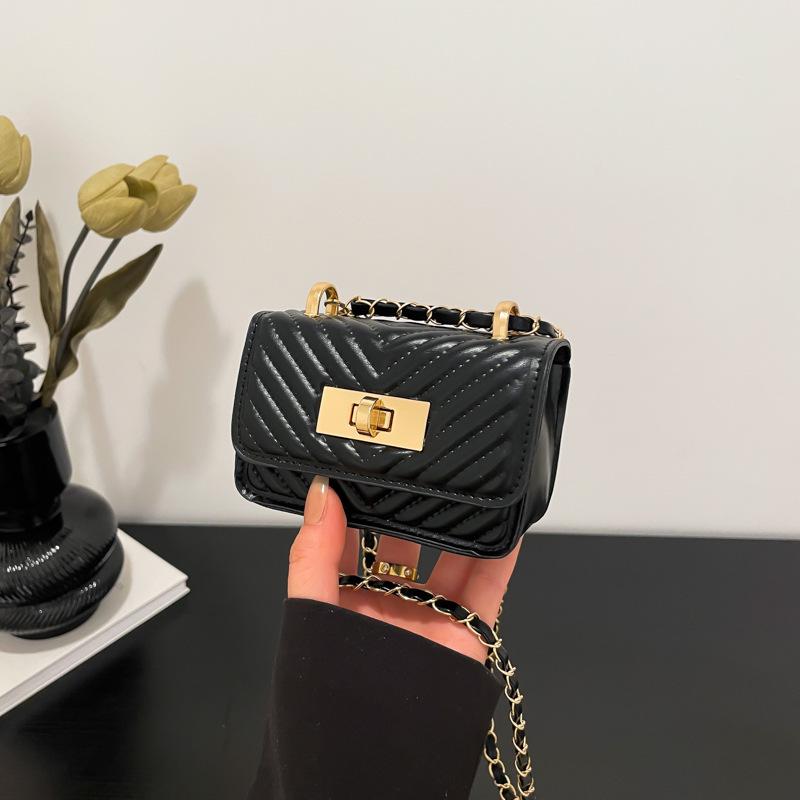 Módny trend 2025 Mini dámska štvorcová crossbody retiazková kabelka
