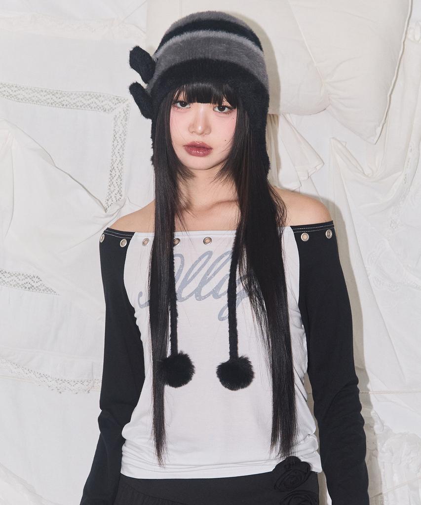 ILLIGO Fleur Earflap Beanie Black