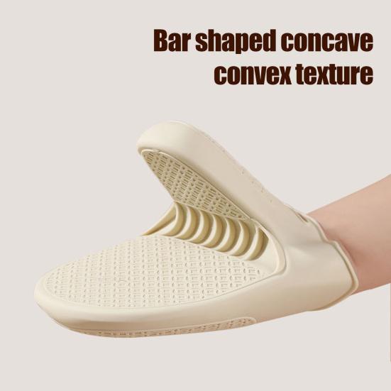 1Pc Thickened Silicone Oven Mitts with Non-Slip Texture Heat-Resistant Gloves for