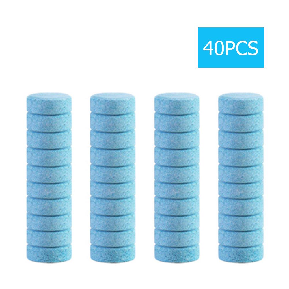 80/60/40/20PCS Car Windscreen Wiper Glass Water Solid Cleaner Car Effervescent Tablet for Toilet Window Cleaning Car