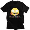 Smiling Friends T-shirt Cartoon Print Vintage Cotton Tee-shirt Summer Harajuku Kawaii Tshirt Camisetas Cute Fashion O-neck Tees