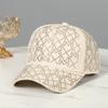 2023 Spring New Women Rhinestone Letter M Baseball Caps Adjustable Hip Hop Fashion Shiny Hats Outdoor Travel All-match Caps