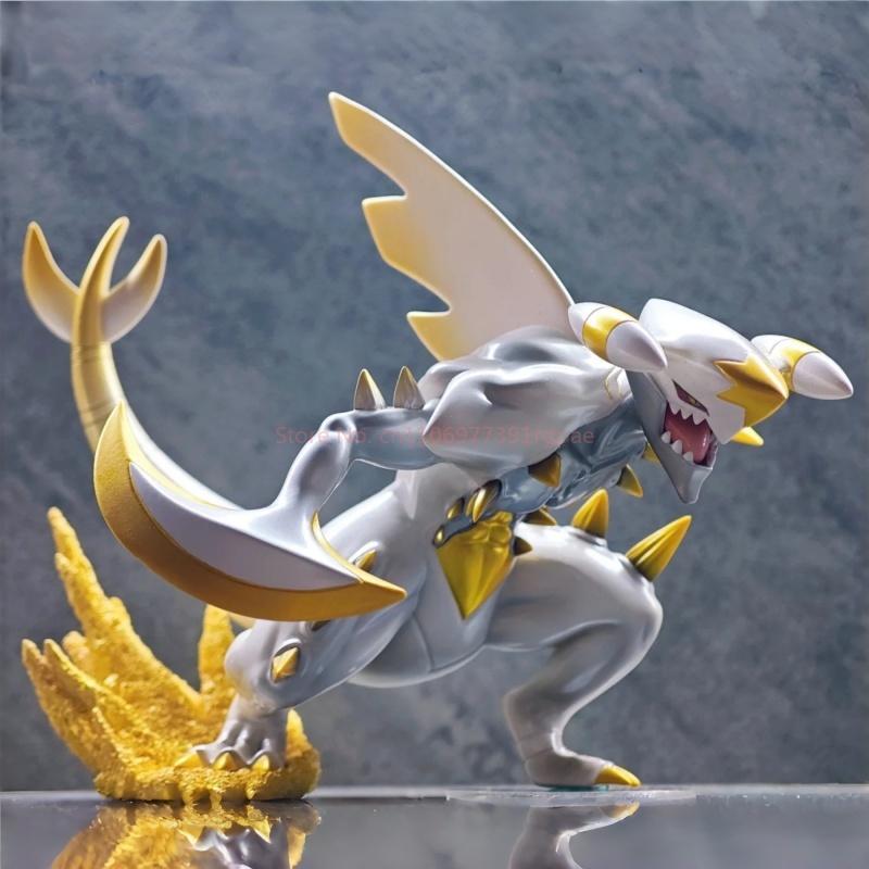 Hot New Shiny Mega Garchomp 1/20 Pet Fairy Anime Game Bite Land Shark Gk Peripherals Shiny Figure Desktop Ornaments Model Toys