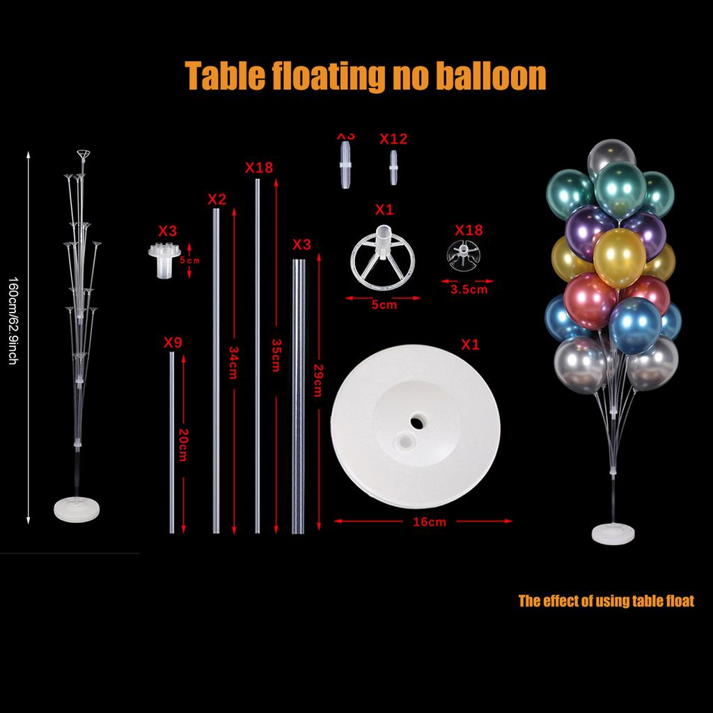 Birthday Balloon Support Balloon Stand Balloon Holder Balloon Stick Tubes Wedding Birthday Party Decoration Kids Baby Shower