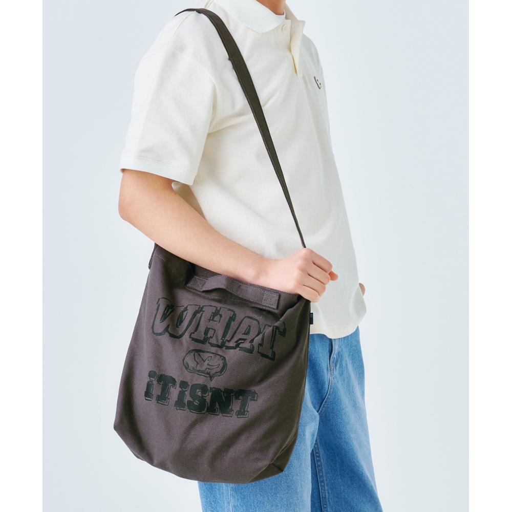 

WHATITISNT WT Typo Eco Bag Темно-серый