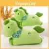 Green Plush Horse Toy With Mosaic Scarf Decor And Embroidery Design For Kid Gift