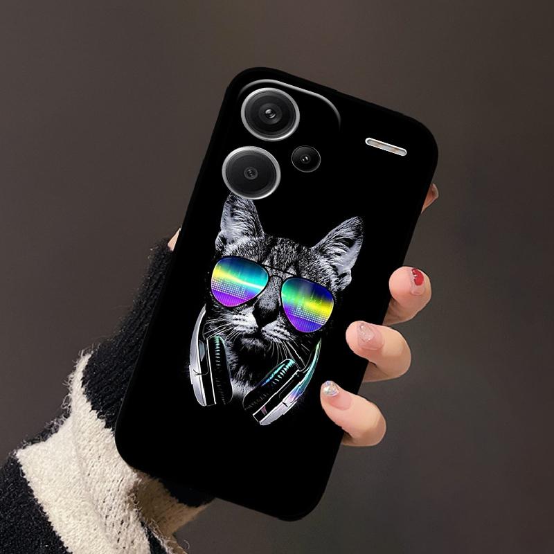 For Redmi Note 13 Pro+ Case 13 Pro Plus Stylish Painted Soft Silicone TPU Phone Shell For Redmi Note13 Pro 4G 5G Cover Protector