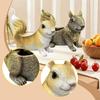 Decorative Collectible Squirrel Statue, Storage Item, Animal Sculpture for Housewarming, Wardrobe,