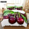 Red cherry Bedding Set Duvet Cover Set 3d Bedding Digital Printing Bed Queen Size Bedding Set Fashion Design
