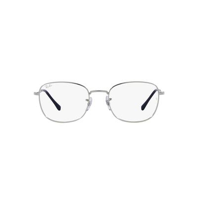 Ray-Ban RX6497 Eyeglasses Silver Frame Optical Demo Lens Glasses for Men and Women