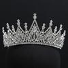 European and American Bridal Crown Alloy Rhinestone Baroque Crown Wedding Birthday Graduation Party Accessories Headdress