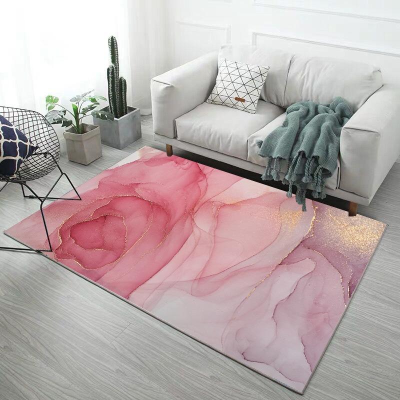Ins Nordic Living Room Carpet Modern Minimalist Coffee Table Bedroom Bedside Full of Rug Floor Mats Easy To Clean Very Beautiful