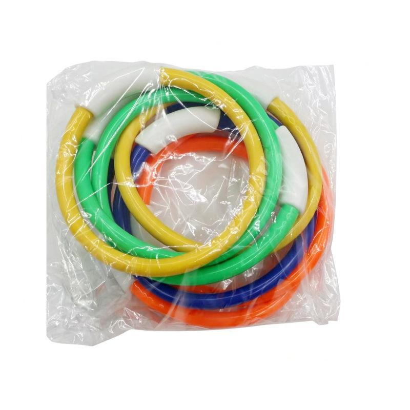 Portable Diving Rings Colorful Sinking Underwater Swim Training Toys for Kids Pool Games Summer Travel Beach Water Play Accessories