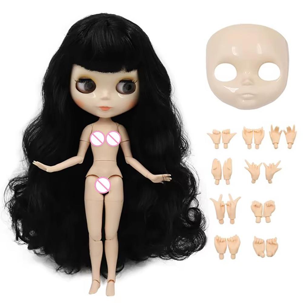 ICY DBS panenka Blyth Bílá pleť Lesklá tvář Matná tvář Kloubové tělo se sadou rukou A&B 1/6 bjd vhodné pro DIY make-up Speciální cena