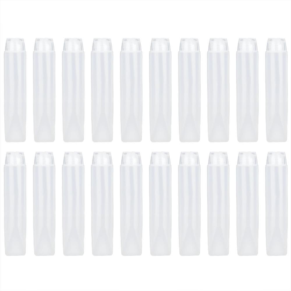 20Pcs Soft Tube Cosmetic Squeeze Bottles Refillable Shampoo Bottles For Facial Cleanser